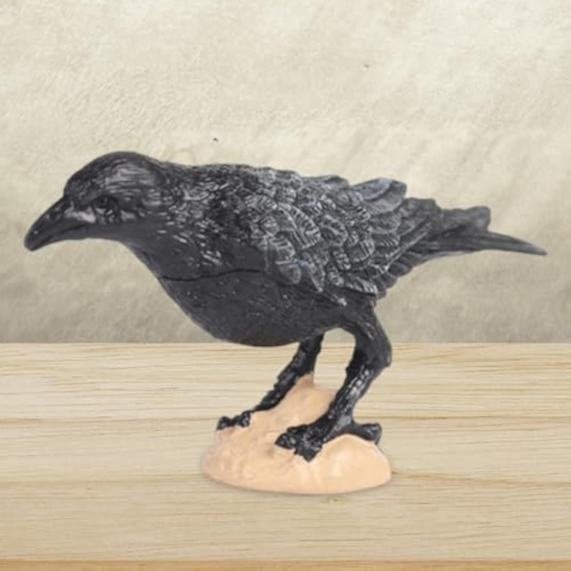 Raven Bird Figurine Toy for Garden Decor