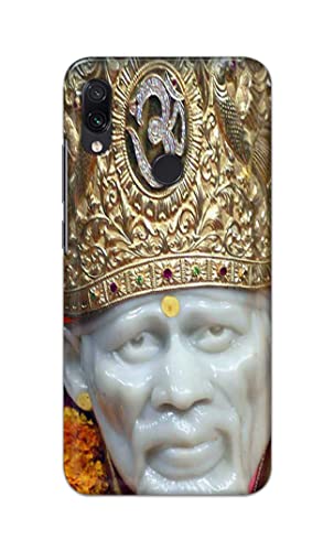 Image of PRINTFIDAA Sai Baba Lord Shiridi Great God Hinduism Hindu Religious Printed Designer Hard Case for Redmi Note 7 / Redmi Note 7 Pro /Redmi Note 7S Back Cover -(e) RPM1005