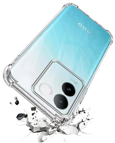 Image of Jkobi Shockproof Crystal-Clear Back Cover for Vivo iQOO Z7 Pro (Anti Yellow Case | Drop & Camera Protection | Hard Polycarbonate)