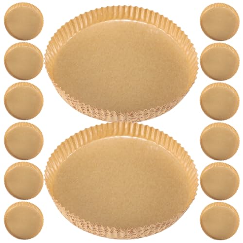 Abaodam 100個 耐熱グリースプルーフ紙ケーキトレー パーティーブレッド用ピザライナー オーブン対応無添加クッキングペーパー