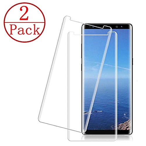 [2 Pack] LuettBiden Compatible Samsung Galaxy Note 9 Screen Protector,[Bubble-Free] [HD Clear] [3D Curved Edge] [9H Hardness] [Anti-Scratch] Tempered Glass Screen Protector Compatible Galaxy Note 9
