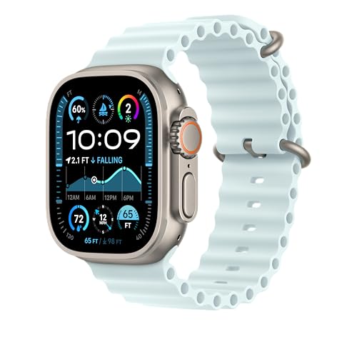 Image of Apple Watch Band - Ocean Band - 49mm - Ice Blue - Extra Large