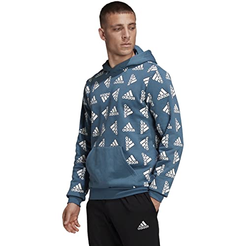 adidas mens All Over Print Fleece Hoodie Casual, Orbit Indigo, XX-Large Tall3