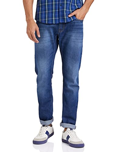 Image of Amazon Brand - Symbol Men Cotton Rich Stretchable Jeans | Casual Denim Relaxed Fit