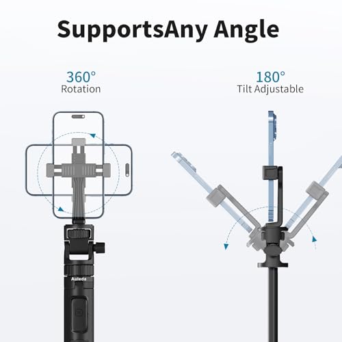 Selfie Stick Tripod for Gopro Camera, 70" Extendable Action Camera Tripod with Remote Phone Holder Action Camera Adapter Compatible with DJI Action 4 5 6 Insta360 X5 X4 GoPro Hero 13 12 MAX2 - Image 5