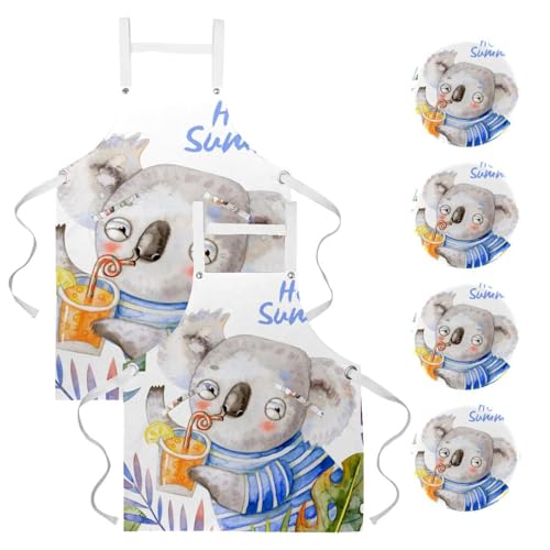 Tablier de cuisine anti-taches pour nettoyage de la maison et bar