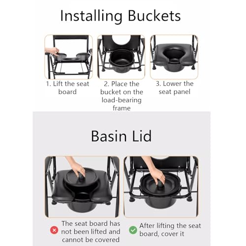 Chaise percée pliable pour le camping et la chambre des aînés - 8