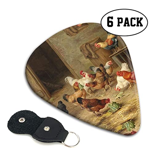 Ensemble de 6 médiators de guitare Farm Chickens pour guitare acoustique, guitare électrique, basse, ukulélé – fin… - Les Beatles, Paul McCartney, John Lennon, RIngo Starr, George Harrison Ensemble de 6 médiators de guitare Farm Chickens pour guitare acoustique, guitare électrique, basse, ukulélé - fin… – Image 3