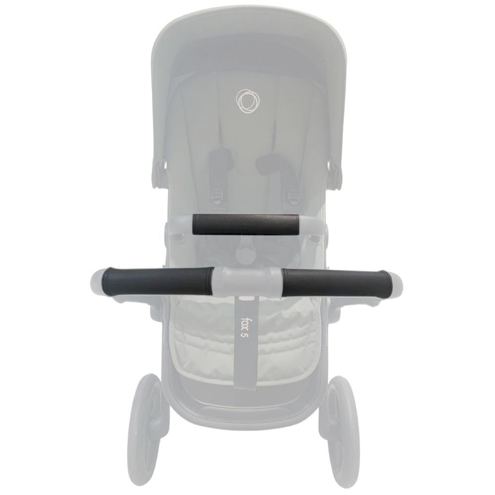 PROTEC TIF | Pack of Leatherette Protective Covers for Handlebar and Carrying Handle Compatible with Bugaboo FOX 5
