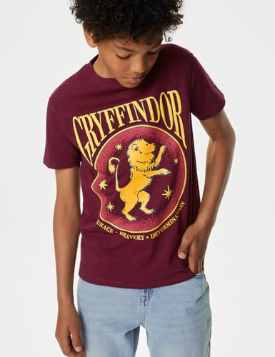 Image of Marks & Spencer Boy Cotton Solid Regular Fit T-Shirt