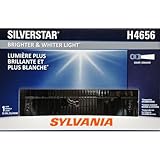 SYLVANIA - H4656 SilverStar Sealed Beam Headlight - High Performance Halogen Headlight Replacement (100x165), Brighter & Whiter Light for Added Clarity Downroad and Sideroad, (Contains 1 Bulb)