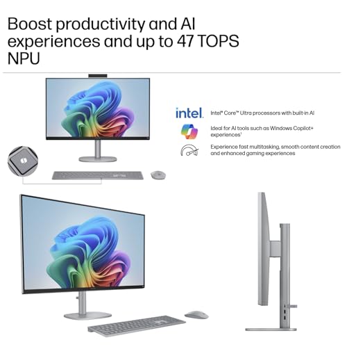 Image of HP OmniStudio X All-in-One Desktop PC 31.5 inch 4K UHD Display | Intel Ultra 7-256V, 16GB LPDDR5X, 8TB PCIe SSD, 5MP IR Webcam, WiFi 6E+BT 5.4, Dual 5W Speakers, Win11 Pro, Wireless KB /Mouse