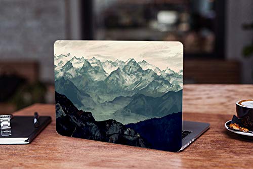 Image of Galaxsia Hilly Scene Vinyl Laptop Skin /Sticker /Cover /Decal Compatible for Any Laptop (Hp /Dell /Sony /Acer /Lenovo /Asus etc..) Brand Models of Size 14 Inches Laptop Or Notebook.