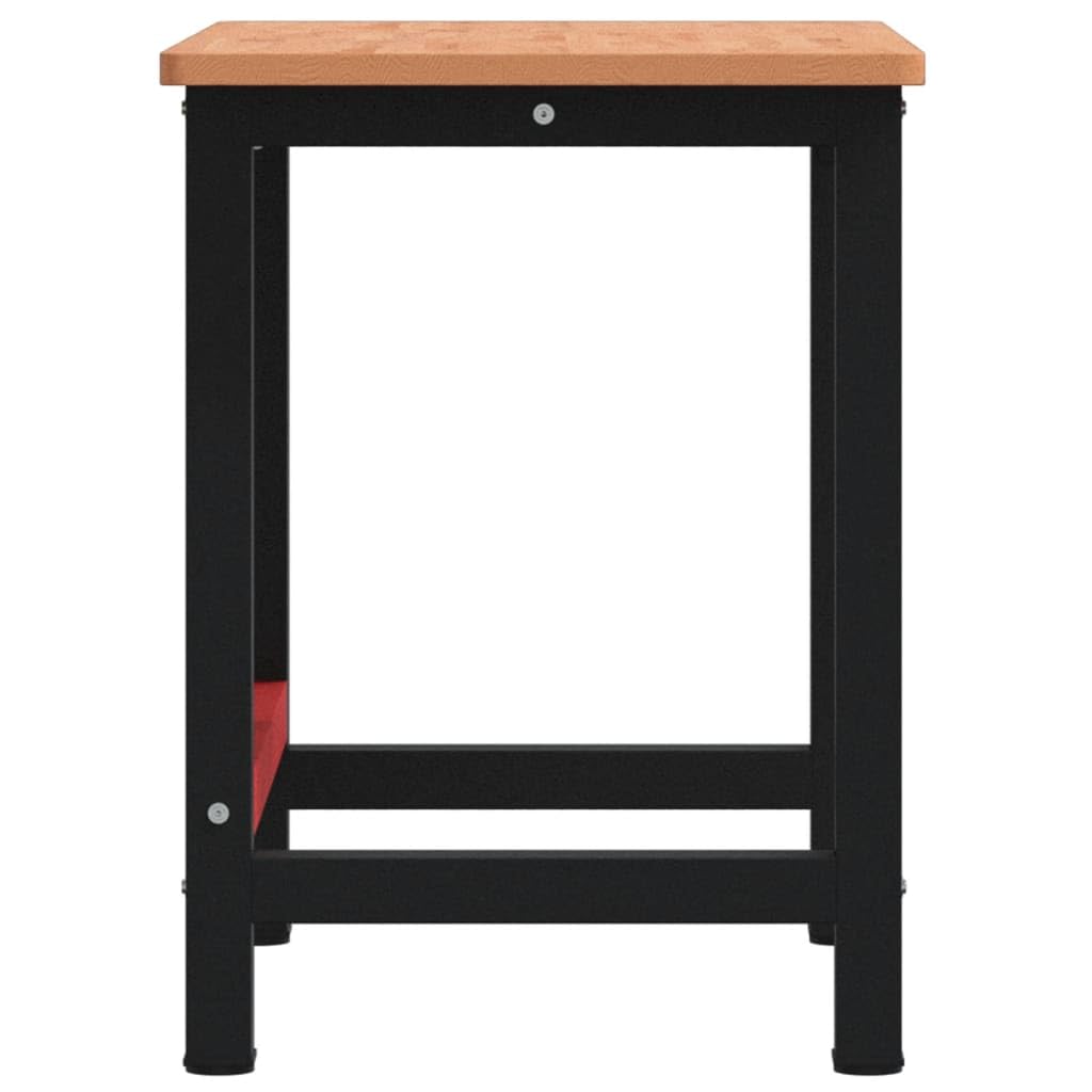 Genérico Banco de Trabajo Rectangular Madera Maciza Roble 100x60x81,5 cm,Bricolaje,Accesorios de Bricolaje,Organización y Almacenamiento de Herramientas,Mesas de Trabajo,Marrón,19.18 kg,3309662