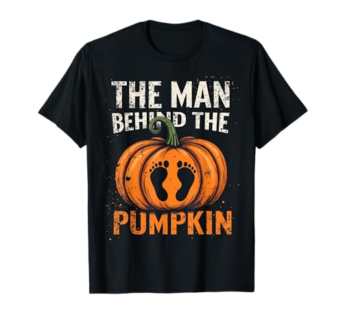 Man Behind The Pumpkin Dad to Be Halloween Party Costume T-Shirt