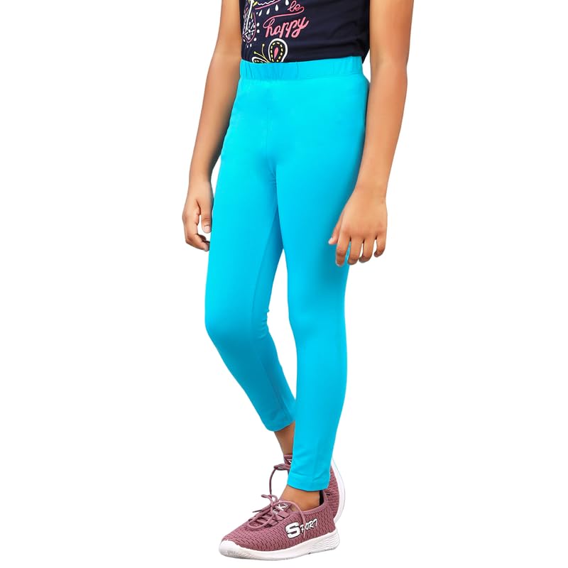 Image of ZION Leggings for Girls - Cotton Regular Fit Ankle Length | Soft & Comfortable | Perfect for Every Occasion - School, Play & Beyond | Multiple Sizes & Colors