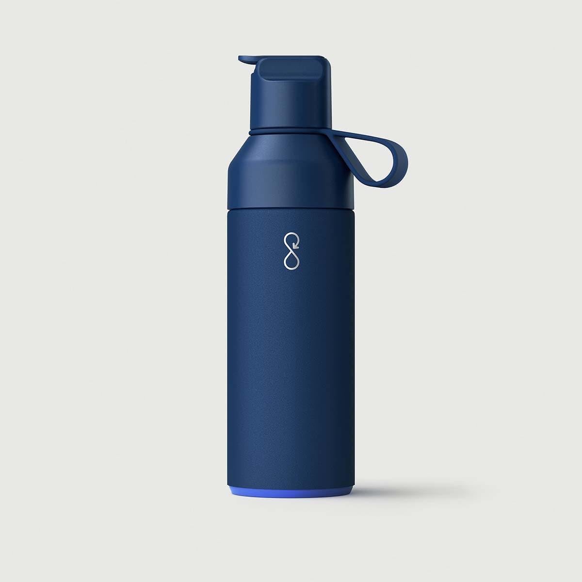 Ocean Bottle Go 17 oz | Stainless Steel Water Bottle | Reusable & Sustainable | Keeps Drinks Cold & Hot | Eco Friendly Gift (Ocean Blue)