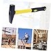 Artibetter 200G Tpr Handle Hammer Steel Fitter Tool with Plastic Coating Shock Resistant Grip for Engineers Woodworking Durable Black Spray Finish