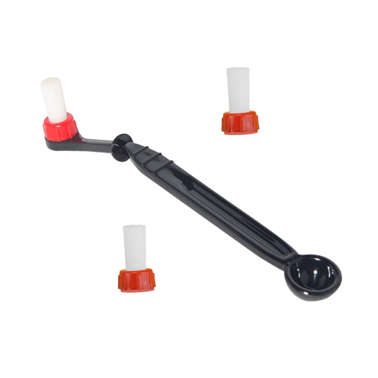 HOLIDYOYO 3pcs Coffee Machine Brush Set Nylon Cleaning Tools for Espresso Machines Angled Design Comfortable Grip Effortlessly Cleans
