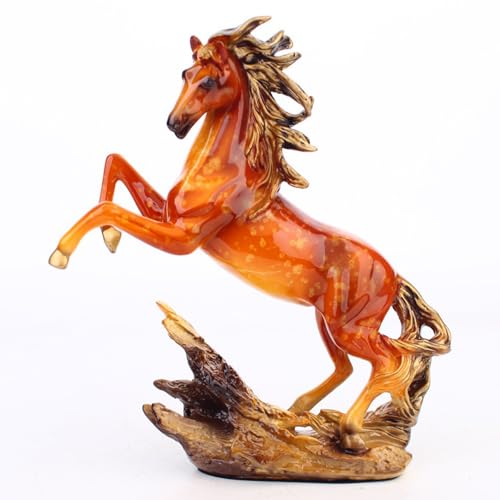 Statuette de cheval détaillée en résine pour collectionneurs exigeants