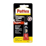 Pattex Sekundenkleber Flüssig, spülmaschinenfester Superkleber für viele Sofortreparaturen, schnelltrocknender farbloser Flüssigkleber, 1 x 3g