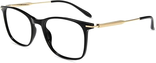 Miniatura 1 de Firmoo Lentes de bloqueo de luz azul, antifatiga ocular, anti dolor de cabeza, corte UV, anteojos de lectura cuadrados para computadora para mujeres