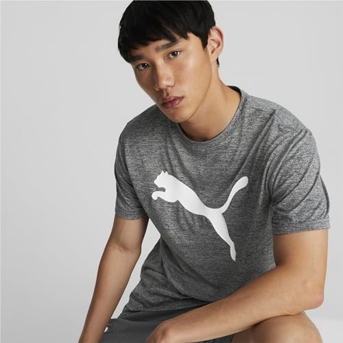 PUMA Train FAV Heather CAT Tee, Männer T-Stück, Puma Black Heather, M - – Ansicht 2