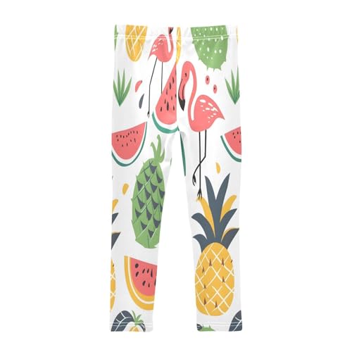Toddler Girls Leggings Printed Yoga Pants Leggings Watermelon Pineapple Flamingo for Kids2