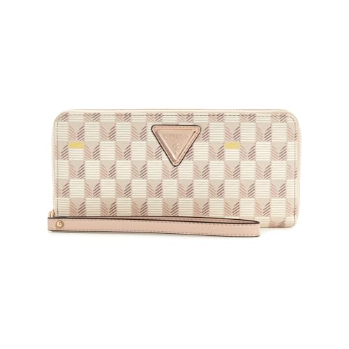 GUESS Women's G Wave Large Zip Around Wallet, Clutch