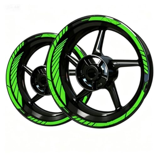 Jante moyeu moto autocollants de roue 17 18 pouces bandes de rayures