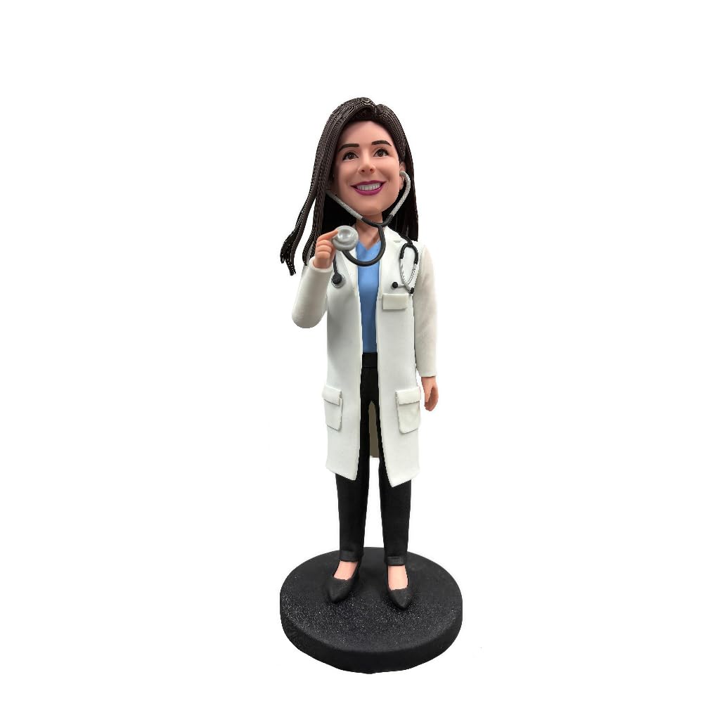 Figurine médecin tête branlante pour décorer un cabinet de consultation de clinique