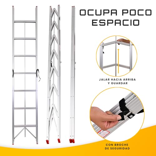 Reviews y listado de Escalera aluminio 7 peldaños los preferidos por los clientes. 21 Imagen adicional