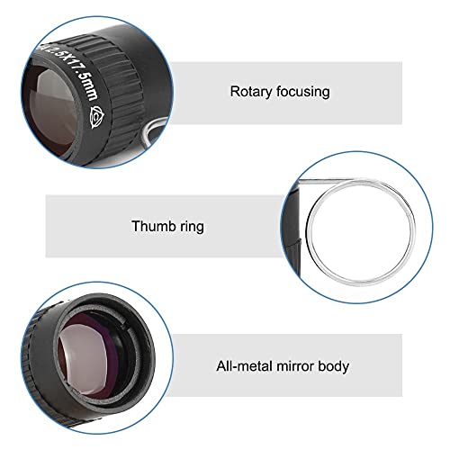 Télescope monoculaire d'observation oiseaux et camping mini format avec bague