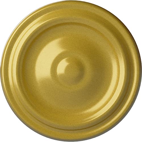 Image of 9 5 /8 inchOD x 1 1 /8 inchP Maria Ceiling Medallion (Fits Canopies up to 1 3 /4 inch), Rich Gold