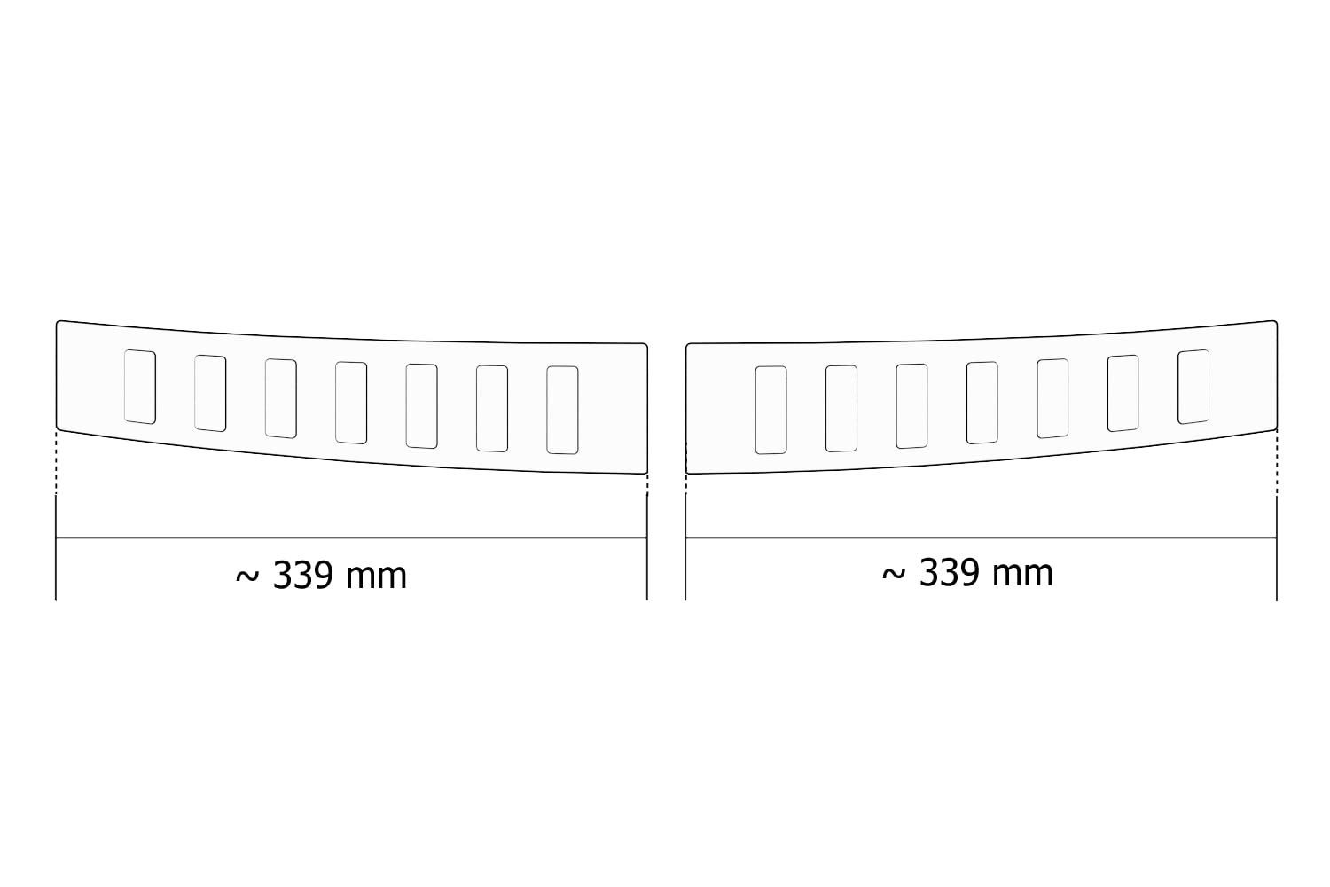 tuning-art L457 Edelstahl Ladekantenschutz passend für Hyundai I20 3 BC3 2020-