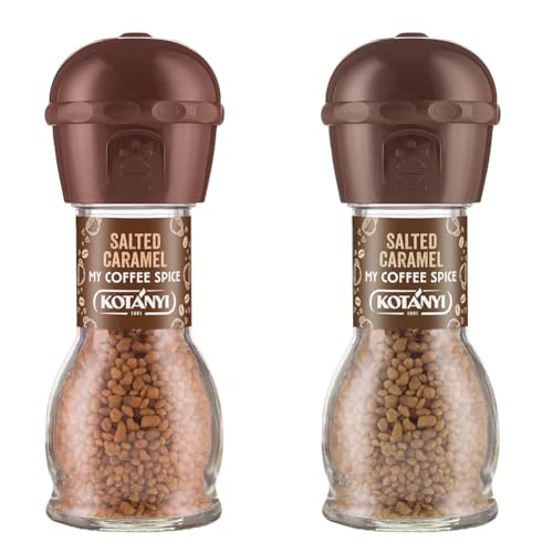 Kotányi My Coffee Spice Salted Caramel, Kaffee Topping | feiner Karamellgeschmack, 2er Pack (1 x 65g)