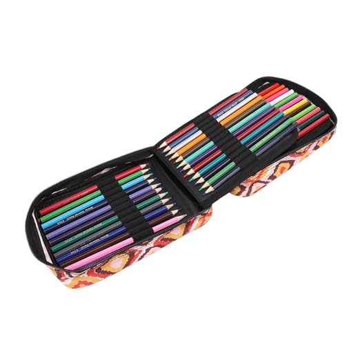 Bolsa de transporte con cremallera y set de 72 lápices 6