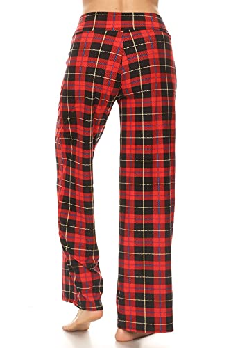 Image of Leggings Depot Women's Wide Leg Drawstring Pajama Pants for Lounge, Sleep