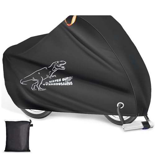 Bike Cover for 1, 2 or 3 Bikes Outdoor Waterproof, Heavy Duty Bicycle Cover with Reflective Strips Storage Bag Rain Dust UV Wind Proof Bike Tarp for Mountain Road Electric Bike