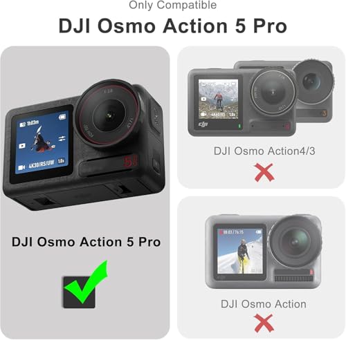 Image of OpenTech Premium Tempered Glass Screen Protector for DJI Osmo Action 5 Pro Camera (Transparent) | 9H Hardness, Anti-Scratch Lens & Screen Guard Complete Set of 3