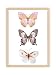 Butterfly Wall Art - Pink Butterflies Decor - Watercolor Art Print - 11x14 - Unframed