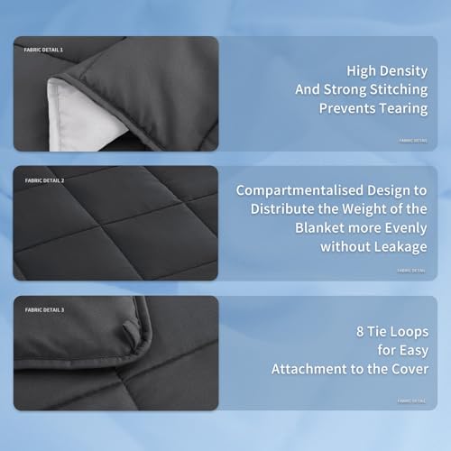Topcee Weighted Blanket (20lbs 80"x87" King Size) Soft Cooling Heavy Blanket Sleeping, Apply to 190-210 lbs Body, Thick Breathable Blanket with Glass Bead, Easy Care