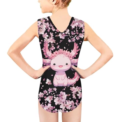 Image of Swimsuits for Girls 3-14 Sleeveless Bathing Suit for Kids Summer One Piece Swimming Suits
