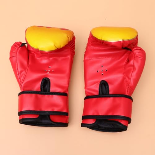 Guantes de boxeo para niños SOIMISS en PU resistente con protectores de nudillos 4