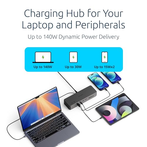 Kensington EQ Pro Thunderbolt™ 5 Dock Designed for MacBook, Optimized for M-Series Pro/Max Models, 140W PD, 80Gbps Data Transfer, Built-in and Lockable PCle M.2 SSD Slot for Quick Storage K33612NA by Kensington - Image 5