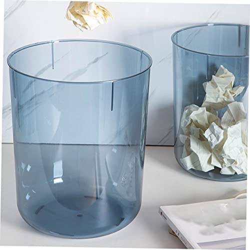 Caneca de basura rectangular de plástico con tapa miniatura 6