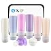 Travel Bottles TSA Approved, TCJJ 3oz Leakproof Silicon Travel Containers, Squeeze Travel Tube sets with Cosmetic Bag, Toiletry Bottle Accessories for Shampo Conditioner Lotion Face Body Wash (8 Pack)