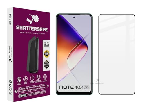Image of Oleophobic Tempered Glass Screen Protector Compatible For Infinix Note 40x [Pack of 1]. Edge To Edge Full Screen Protection With Easy Installation Kit & Case Friendly Fit.