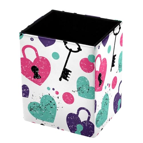 Portapenne Organizer per penne, portapenne, organizer da scrivania, supporto per scrivania per organizzare lucchetto e chiave