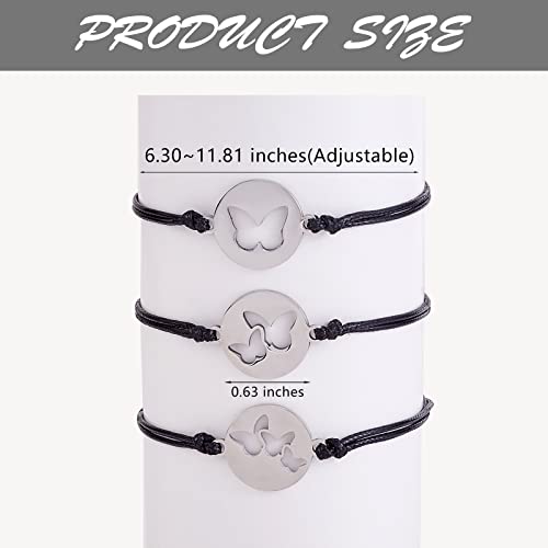 Image of Ornaland 2 /3 /4 /5 Pcs Friendship Bracelet Best Friend Bracelets Bff Matching Heart Bracelet Braided Bracelet Best Friend Friendship Gifts for Women Friends Girls Teen